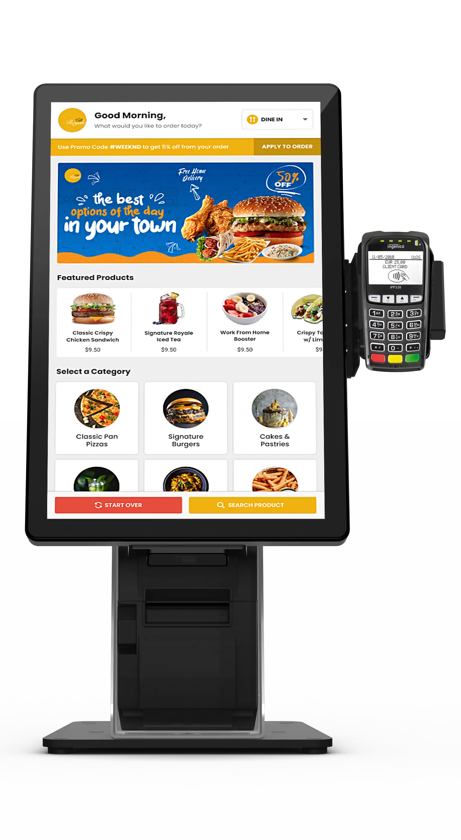 Restaurant Kiosk in use