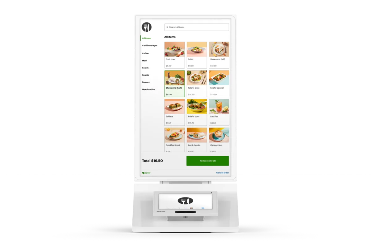 Clover Kiosk payment terminal